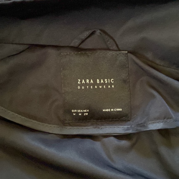 Zara jacket with zipper/snap closure and ruffle hem - Picture 7 of 11